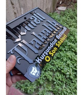 Azer Bülbül Lazer Kesim Motor Plakalık